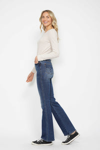 Loving Them Long Tummy Control Embroidered Judy Blue Bootcut Long Inseam ✨(Runs small, size up)