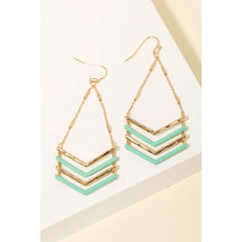 Load image into Gallery viewer, Chevron Cutout Drop Earrings ✨