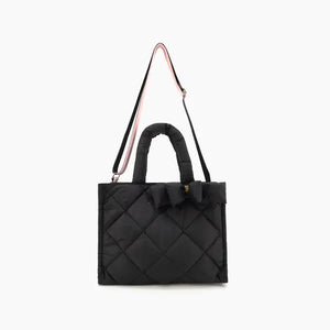 Serenity Bow Puffer Tote Bag 🖤