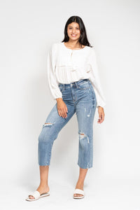 Destroy Crop Wide Leg Judy Blue 👖