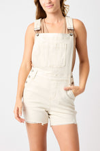 Load image into Gallery viewer, High Waist Garment Dyed Destroy Overall Judy Blue Shorts