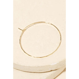 Thin Circle Hoop Earrings