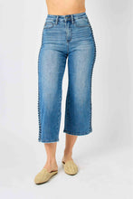 Load image into Gallery viewer, High Waisted Braided Judy Blue Crop