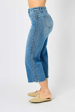 Load image into Gallery viewer, High Waisted Braided Judy Blue Crop