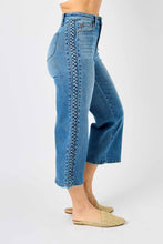 Load image into Gallery viewer, High Waisted Braided Judy Blue Crop