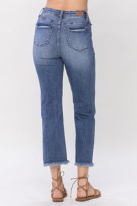 Destroyed Cropped Straight Judy Blue