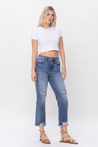 Destroyed Cropped Straight Judy Blue