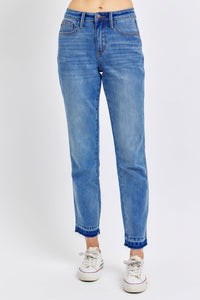 Midrise Rigid Magic Release Hem Boyfriend Judy Blue