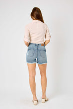 Load image into Gallery viewer, High Waist Button Fly Destroy Hi-Lo Hem Shorts Judy Blue ✨