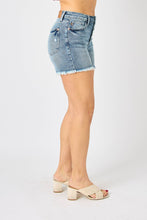 Load image into Gallery viewer, High Waist Button Fly Destroy Hi-Lo Hem Shorts Judy Blue ✨